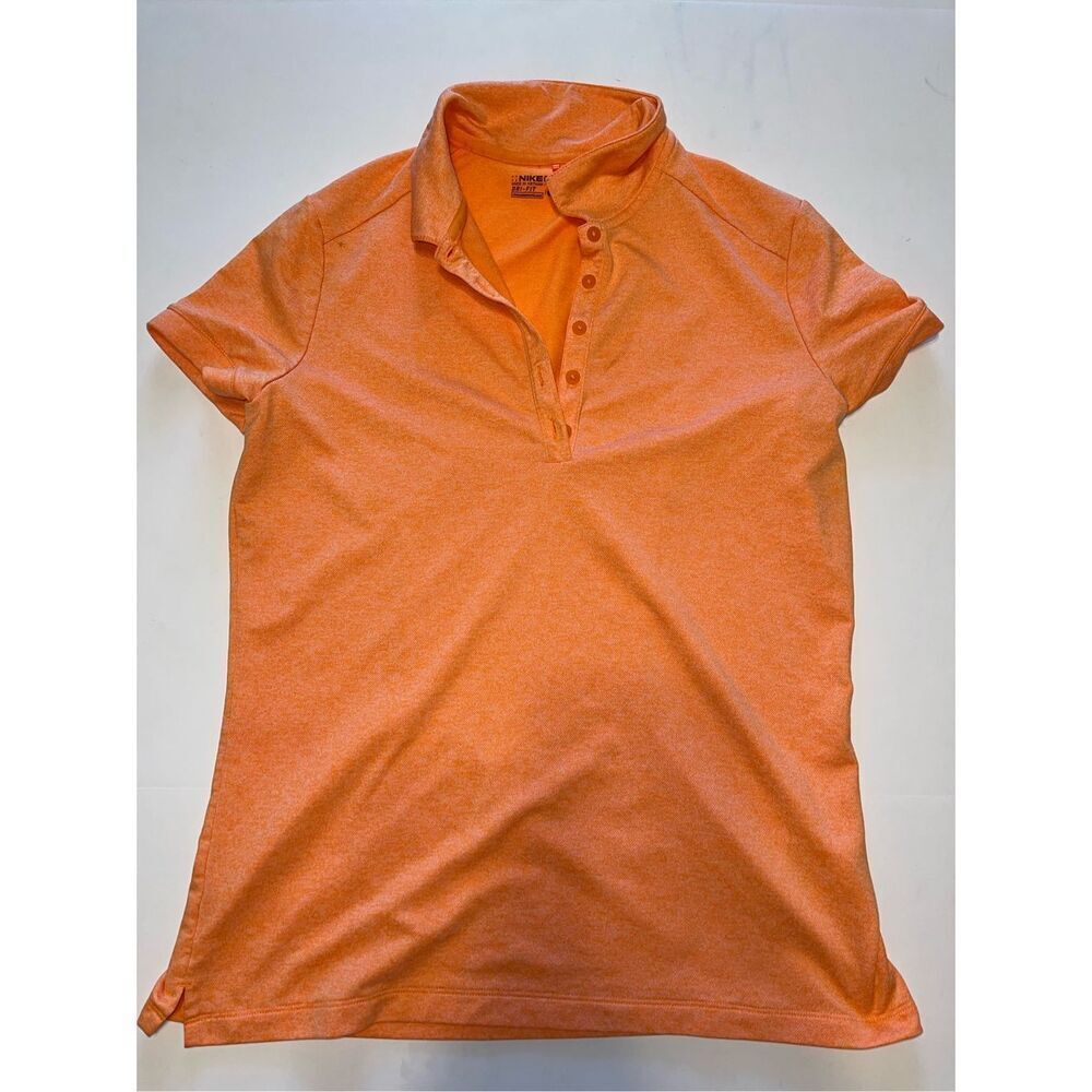 NIKE Golf Women’s Large L Dri Fit Tour Performance Golf Polo Shirt Athletic